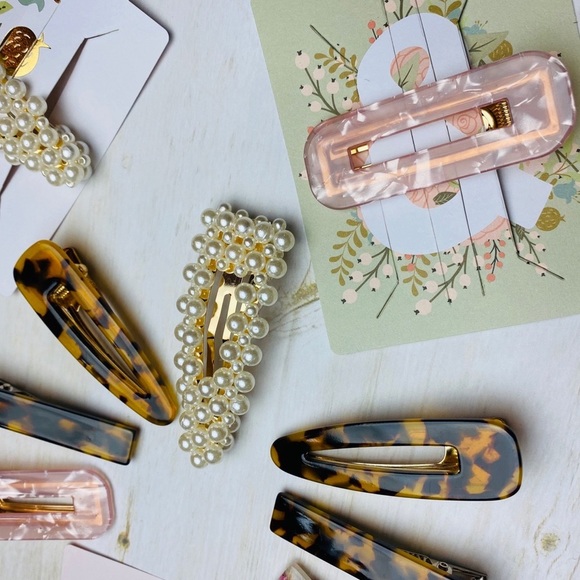 😍$10 SET TWO 🌹Gorgeous lovely Hair Clay Faux Perl 🥰 - Picture 10 of 10